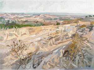 Campagna brulla - 1983 olio 80x60