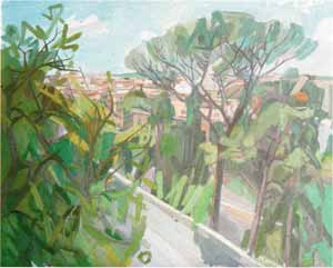 Il pincio - 1984 olio 100x80