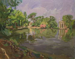 Roma: Il Laghetto di Villa Borghese - 50x40 - 1994