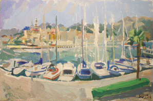 Mentone: Il Porto - 60x40 - 2005