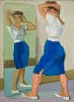 Donna allo specchio