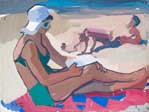 Lettura sulla spiaggia