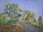 Strada fra gli alberi