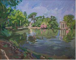 Il laghetto di Villa Borghese